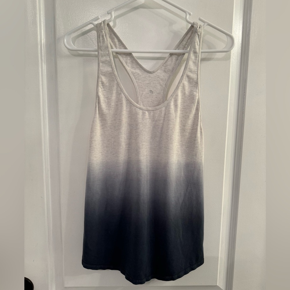 Lululemon Om Racerback Ombré Heathered White Black